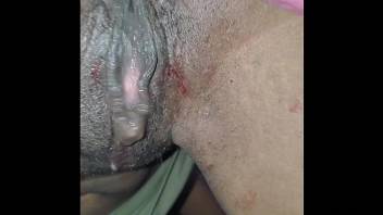 Brown pussy banged hard until it starts bleeding