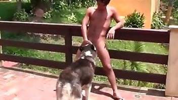 Nice bestial intercourse with a doggy